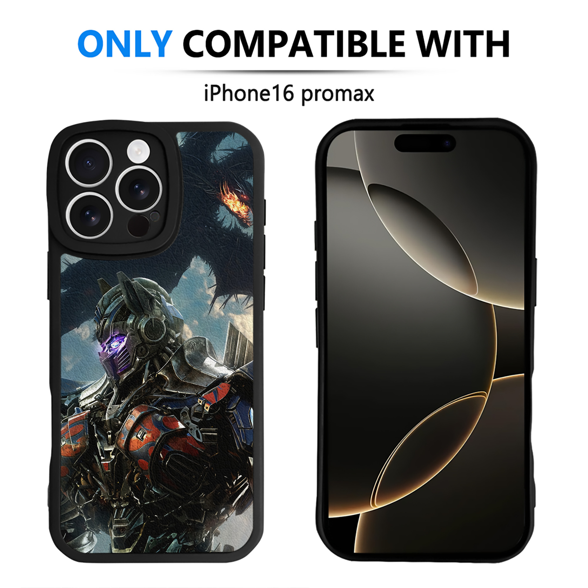 （画像用） Transformers トランスフォーマー 【iPhone 16シリーズ対応】シリコンスマホケース（レザー調） 材質：シリコン